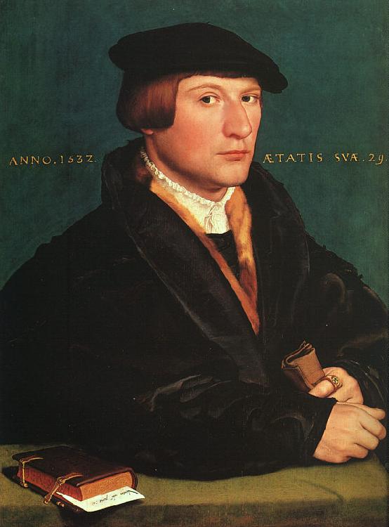 Hans Holbein Portrait of a Member of the Wedigh Family oil painting picture